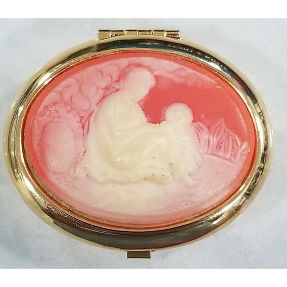 Mother and child cameo pill box - Picture 4 of 8